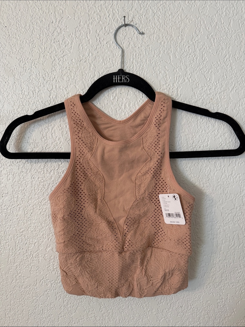 FP Movement Seamless Lace-Detail CropTop/Sports Bra